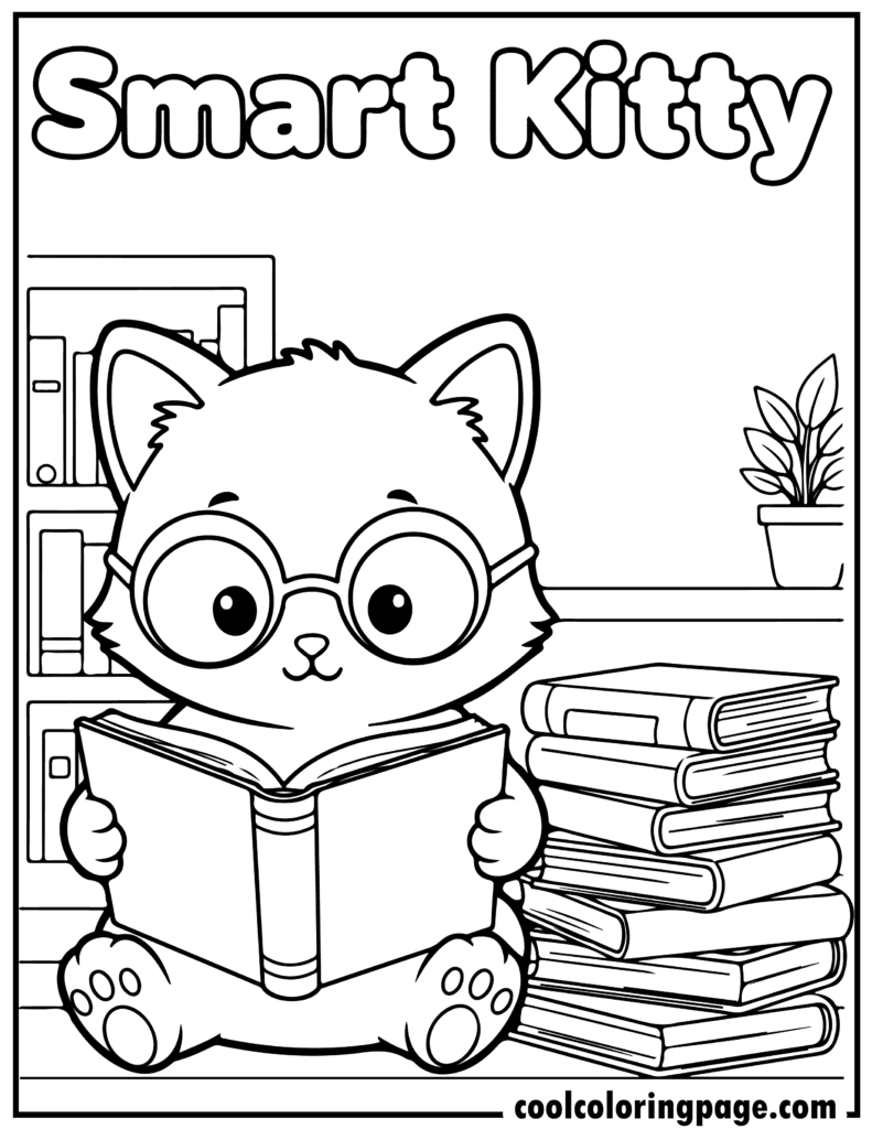 40 Free Cat and Catnap Coloring Pages for Kids and Adults, image size:791x1024